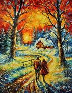 Olga Nowak (1956-) - Winter walk