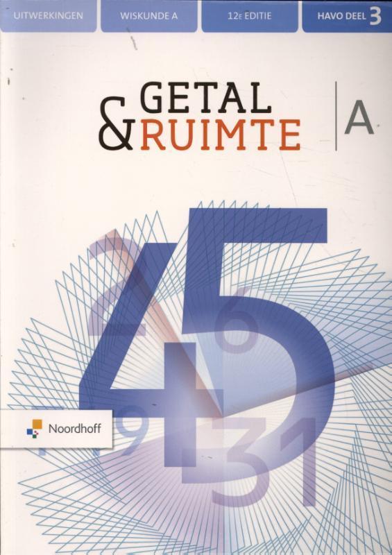 Getal amp Ruimte 12e ed havo A uitwerkingenboe 9789001737610, Boeken, Studieboeken en Cursussen, Zo goed als nieuw, Verzenden