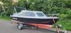 Mooie Shetland 535 kajuitmotorboor met 50 PK Johnson motor, Watersport en Boten, Ophalen, Gebruikt, 30 tot 50 pk, Tot 6 meter
