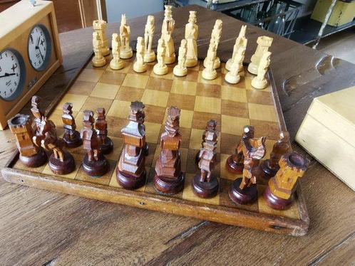 Schaakspel - Hout, Antiek en Kunst, Curiosa en Brocante
