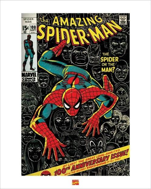 Kunstdruk Spider-Man 40x50cm, Huis en Inrichting, Woonaccessoires | Schilderijen, Tekeningen en Foto's, Nieuw, Verzenden