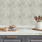 Zelfklevende Mozaïek Tegel - Afimera Stone Taupe Visgraat XL, Huis en Inrichting, Ophalen of Verzenden, Nieuw