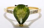 Ring - 14 karaat Geel goud - 1.88ct. tw. Saffier - Diamant -, Nieuw