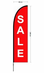 Beachvlag Sale ontwerp 1 doek 60x240cm, hoogte zonder voet, Diversen, Nieuw