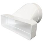 Kunststof verloop 204 x 60mm naar Ø 150mm - asymmetrisch, Verzenden, Nieuw