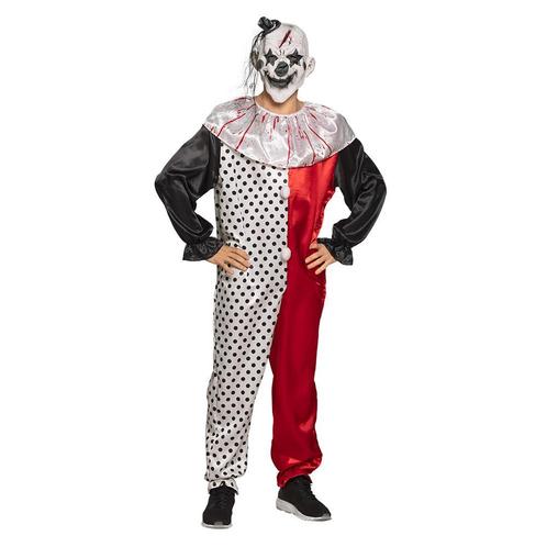 Clown kostuum Psycho Clown (maat M/L - volwassenen), Hobby en Vrije tijd, Feestartikelen, Nieuw, Verzenden