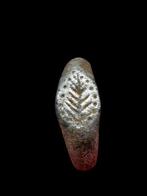 Oud-Romeins Zilver, Stunning Victory Leaf Seal Ring (Zonder