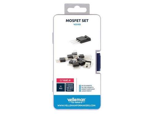 Velleman Mosfet set - inclusief opbergdoos, Hobby en Vrije tijd, Elektronica-componenten, Verzenden