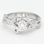 Ring - 18 karaat Witgoud Diamant (Natuurlijk) - Solitair, Nieuw
