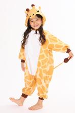 Onesie Giraf Pak 128-134 Girafpak Kostuum Oranje Geel Giraff, Kinderen en Baby's, Carnavalskleding en Verkleedspullen, Nieuw, 134 t/m 140