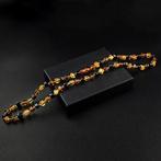 Natuurlijke Baltische amber kralen ketting – multicolor, Antiek en Kunst