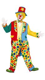 Clown Kostuum Heren Gekleurd, Kleding | Heren, Carnavalskleding en Feestkleding, Nieuw, Verzenden