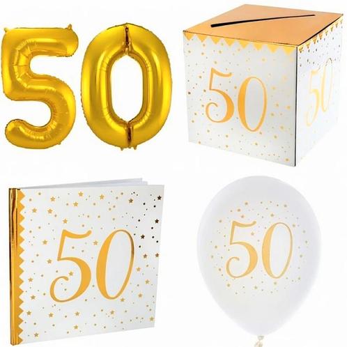 9-delige set voor een 50-jarig jubileum of verjaardag, Hobby en Vrije tijd, Feestartikelen, Verjaardag, Nieuw, Versiering, Verzenden