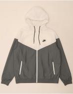 NIKE Mens Hooded Rain Jacket UK 42 XL Grey Colourblock, Kleding | Heren, Verzenden, Nieuw