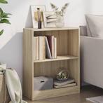 vidaXL Boekenkast 60x24x76 cm bewerkt hout sonoma, Huis en Inrichting, Kasten | Boekenkasten, Verzenden, Nieuw, 50 tot 100 cm