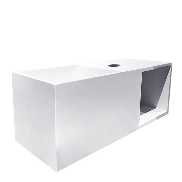 Fontein Wiesbaden Julia 54x20x20cm met Nis Solid Surface Mat, Doe-het-zelf en Verbouw, Sanitair, Overige typen, Nieuw, Ophalen of Verzenden