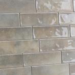 Wandtegels handvorm 6,5x20 cm Grigio glans-0,78m², Verzenden, Nieuw