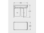 GROHE Inbouw Prullenbak - 2 afvalbakken (2x15L) - 40855000, Verzenden, Zo goed als nieuw