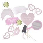 Pamper Party Photobooth Props 10st, Nieuw, Verzenden