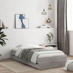 vidaXL Bedframe met lades bewerkt hout grijs sonoma eiken, Huis en Inrichting, Slaapkamer | Bedden, Verzenden, Nieuw, Grijs, Hout