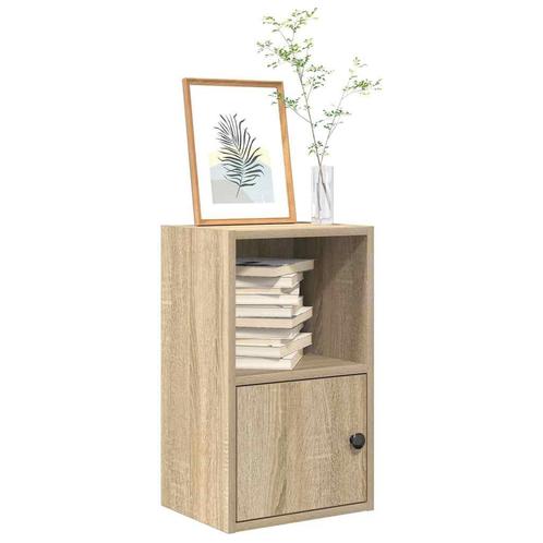 vidaXL Boekenkast 31x24x52 cm bewerkt hout sonoma, Huis en Inrichting, Kasten | Boekenkasten, Nieuw, Overige houtsoorten, Verzenden