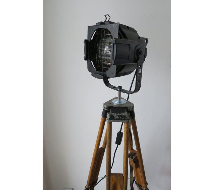 Theater Lamp - Staande lamp - Aluminium, Staal, Hout, Antiek en Kunst, Curiosa en Brocante