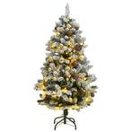 vidaXL Kunstkerstboom met scharnieren 150 LEDs en, Diversen, Verzenden, Nieuw