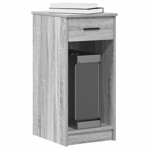vidaXL Computertorenstandaard met lade 35x45x77 cm grijs, Huis en Inrichting, Bureaus, Nieuw, Verzenden