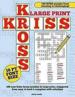 Media, Clarity : Large Print Kriss Kross Puzzles, Nieuw, Verzenden