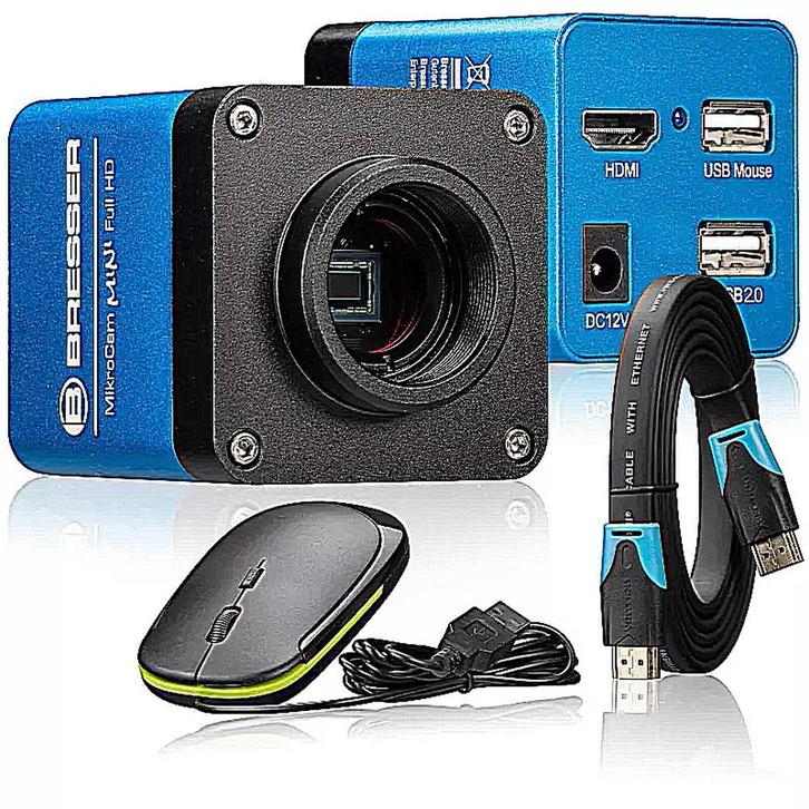 Microscoopcamera MikroCam + Full HD MINI HDMI Display, Audio, Tv en Foto, Optische apparatuur | Microscopen, Onderdelen of Toebehoren