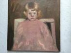 Duitse school (XX) - Mädchen auf Stuhl, Antiek en Kunst, Kunst | Schilderijen | Klassiek