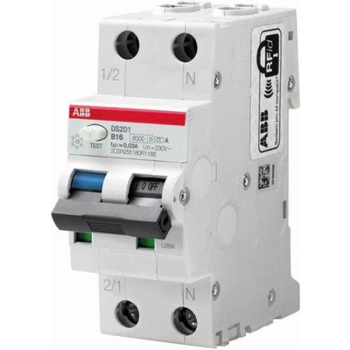 ABB Aardlekautomaat 16A C-Kar DS201 C16 A30, Doe-het-zelf en Verbouw, Elektra en Kabels, Nieuw, Ophalen of Verzenden