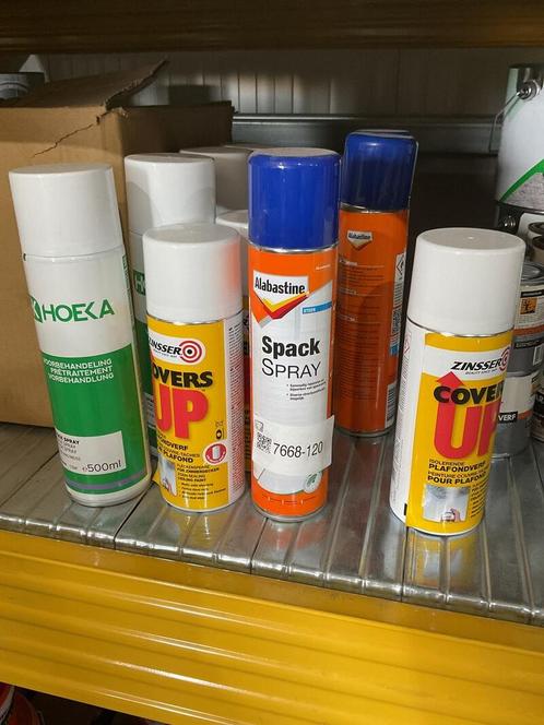 Ca. 11x Diverse spuitbussen, Doe-het-zelf en Verbouw, Verf, Beits en Lak
