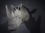 Large replica White Rhinoceros head-mount Taxidermie replica, Verzamelen, Nieuw