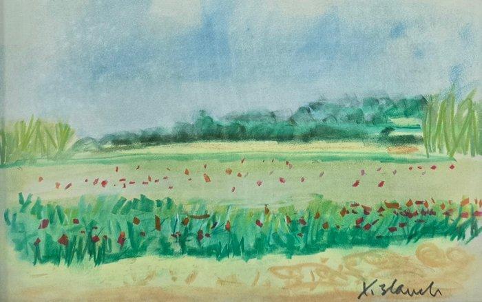 Xavier Blanch Pla (1918-1999) - Flores al viento, Antiek en Kunst, Kunst | Schilderijen | Klassiek