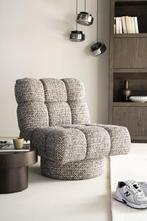 Fauteuil Eleonora FENNA Taupe *NIEUW* 96436, Nieuw, 75 tot 100 cm, Ophalen of Verzenden, Soft Modern Design