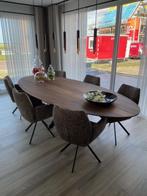 Le Havre noten ovaal | nieuw via de webwinkel snel leverbaar, 100 tot 150 cm, Moderne stijl noten eettafel collectie bij Meubelfabriek Westra