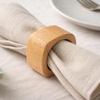 HOCHO Eikenhouten Servetring ø50 mm – Elegante Tafeldecor, Huis en Inrichting, Ophalen of Verzenden, Nieuw