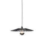 Landelijke hanglamp zwart 46 cm - Leia, Nieuw, Overige materialen, Landelijk, 75 cm of meer