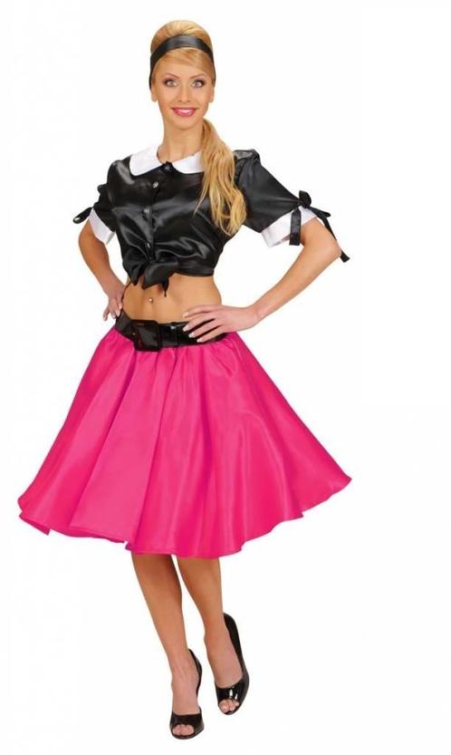 Satijnen rokje met petticoat roze, Kleding | Dames, Carnavalskleding en Feestkleding, Nieuw, Ophalen of Verzenden