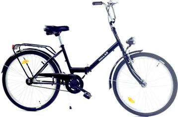 Zwarte Vouwfiets 24 inch - Retourdeal - Stadsfiets Deal!... beschikbaar voor biedingen