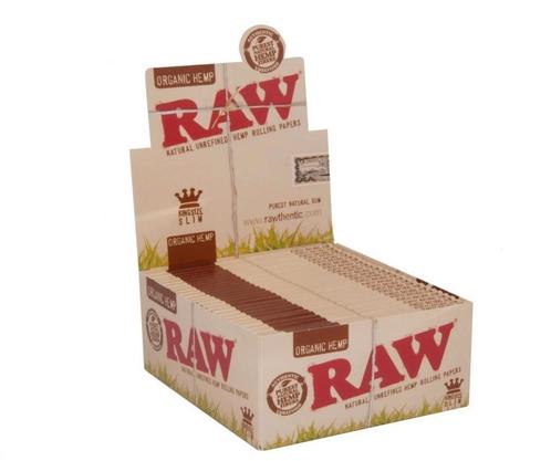 Raw Organic Hemp King Size Slim Display ( 50 sruks), Verzamelen, Rookartikelen, Aanstekers en Luciferdoosjes, Nieuw, Verzenden