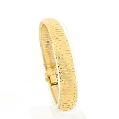 Gouden omega schakel armband | 19,5 cm (omegaschakel), Sieraden, Tassen en Uiterlijk, Armbanden, Overige kleuren, Gebruikt, Goud