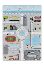 Kindervloerkleed | Play | Plattegrond | Grijs | 140x200 cm, Verzenden, Nieuw