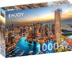 Dubai Marina at Night Puzzel (1000 stukjes) | Enjoy Puzzle -, Hobby en Vrije tijd, Verzenden, Nieuw