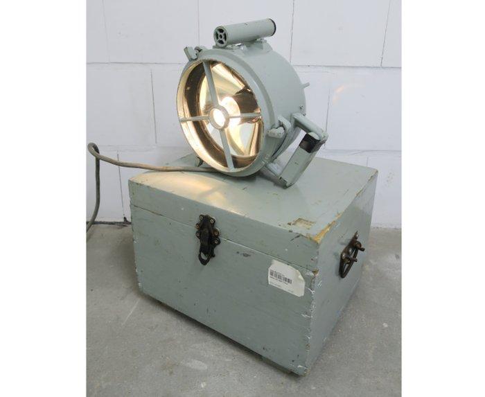 Scheepslamp - Aluminium, Staal, Glas, Antiek en Kunst, Antiek | Wandborden en Tegels