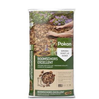 Boomschors | Pokon | 40 liter (Pinus Pinaster, 25-45 mm), Tuin en Terras, Aarde en Mest, Verzenden