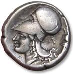 Corinthia, Korinthe. Stater circa 375-300 B.C. - Trophy and, Postzegels en Munten, Munten | Europa | Niet-Euromunten