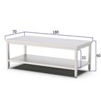 HCB Pro-line Werktafel - 180 x 70 x 60 cm - RVS, Verzenden, Nieuw in verpakking, RVS Meubilair