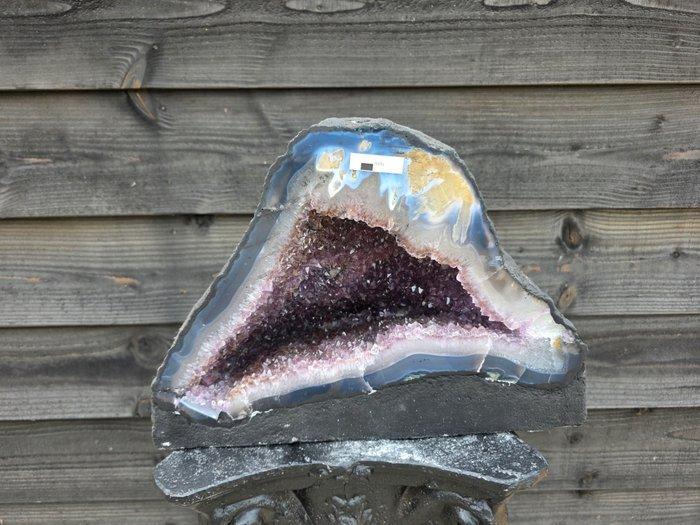 Geen reserve € XL Amethist Geode Amethist - Hoogte: 28 cm -, Verzamelen, Mineralen en Fossielen